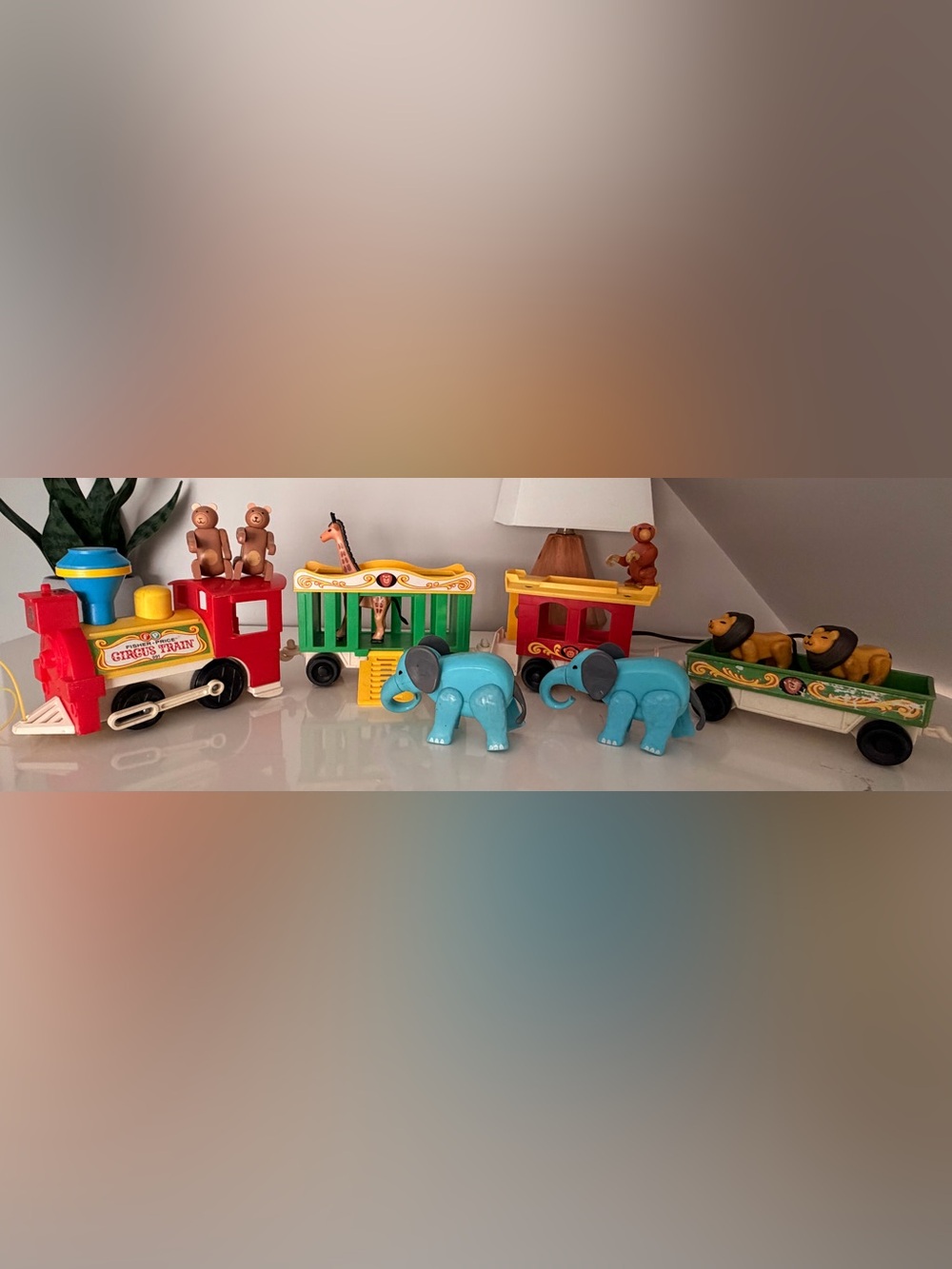Vintage 1979s Fisher Price Little People Circus Train